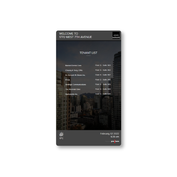 Tenant Listings